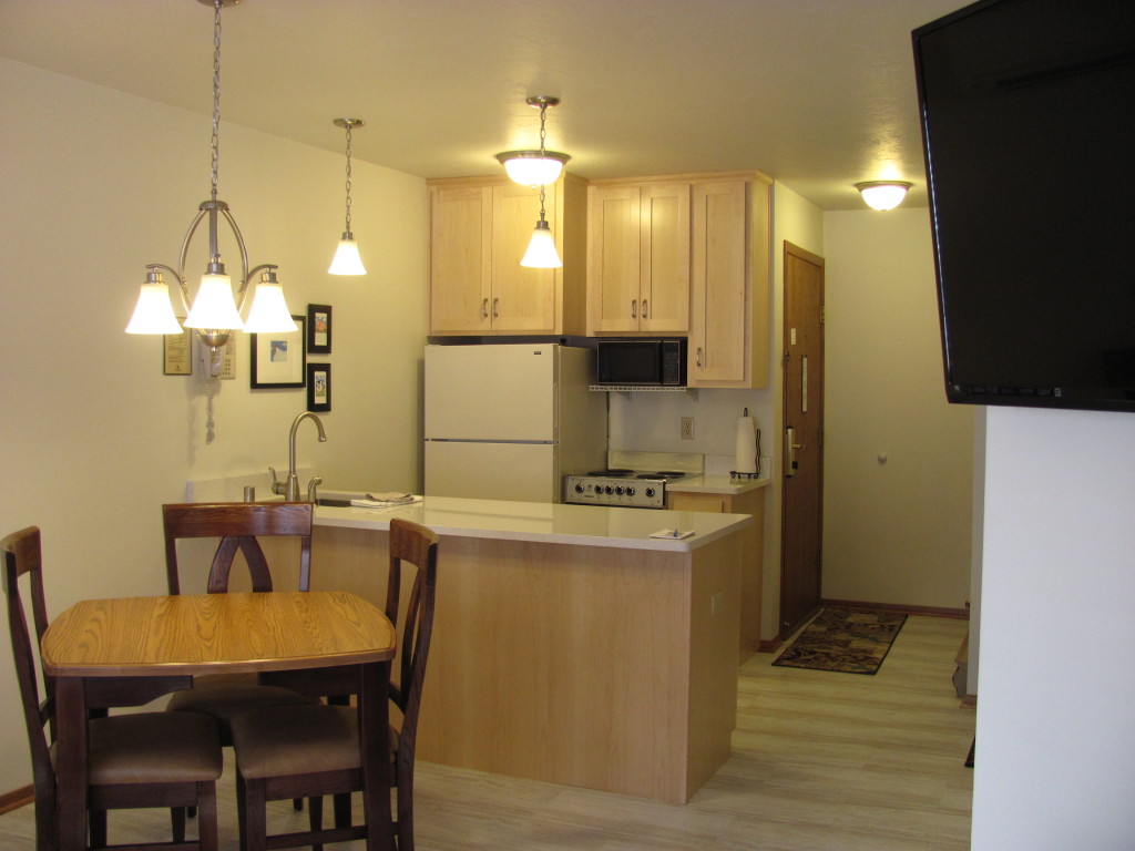 Kitchen and dining area